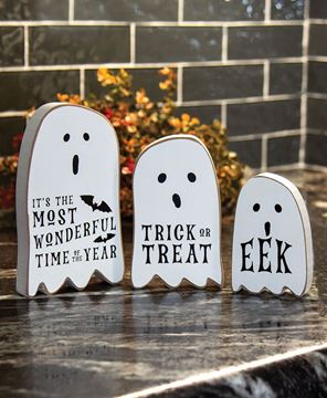 Picture of Trick or Treat Chunky Ghost Sitters, 3/Set