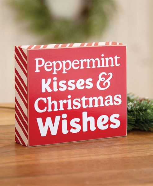 Picture of Peppermint Kisses Mini Box Sign