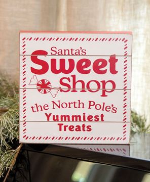 Picture of Santa's Sweet Shop Pallet Box Sign