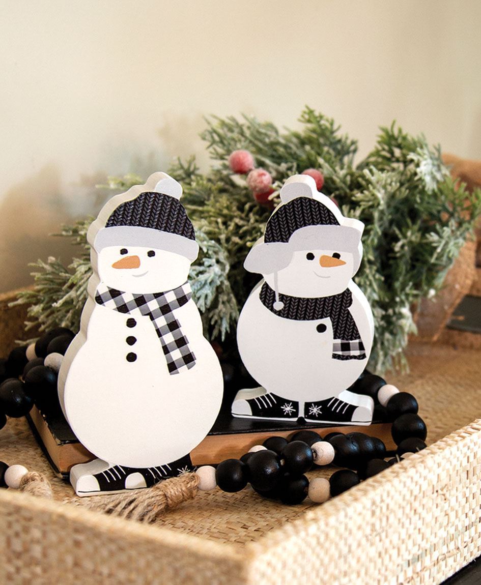 Icy Craft Silver/Gold Ice Cube Snowman Quantity: Case of 4