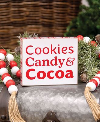 Picture of Cookies Candy & Cocoa Box Sign
