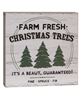 Picture of Barnwood Look Vintage Christmas Ad Box Sign, 3 Asstd.