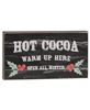 Picture of Hot Cocoa Warm Up Here Distressed Wooden Block Sign