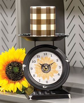 Picture of Vintage Sunflower Old Town Scale Clock
