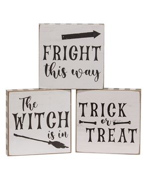 Picture of Fright This Way Square Block, 3 Asstd.