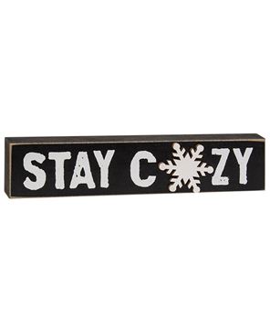Picture of Stay Cozy Snowflake Block