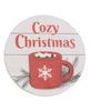 Picture of Cozy Christmas Round Easel Sign, 2 Asstd.