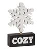 Picture of Wooden Snowflake on "Cozy" Base