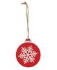 Picture of Sparkle Reindeer, Candy Canes, or Snowflake Wooden Bulb Ornament, 3 Asstd.