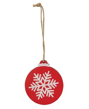 Picture of Sparkle Reindeer, Candy Canes, or Snowflake Wooden Bulb Ornament, 3 Asstd.