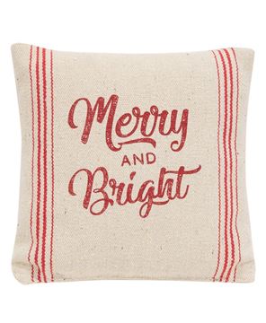 Picture of Merry & Bright Red Striped Pillow