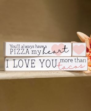 Picture of Pizza My Heart Blocks, 3/Set