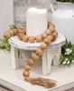Picture of Natural Wood Bead Garland With Tassel, 3 ft