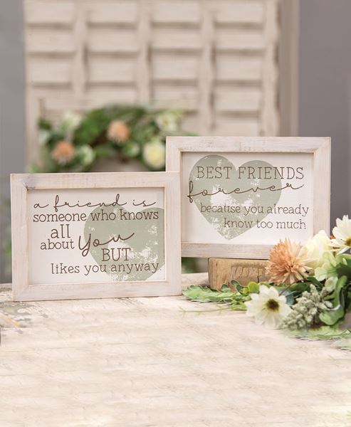 Picture of Shabby Chic Best Friends Frame, 2 Asstd.