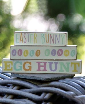 Picture of Easter Bunny Pastel Block Stackers, 3/Set