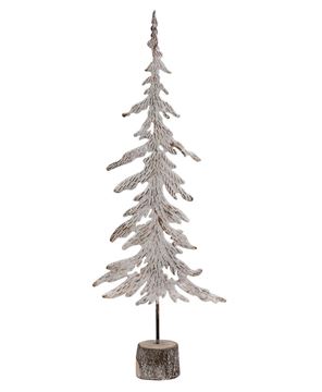 Picture of Large White Washed Metal Christmas Tree