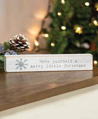 Picture of Have Yourself A Merry Little Christmas Typewriter Block