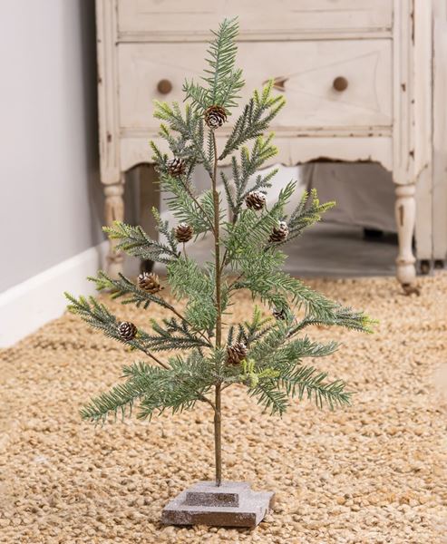 Picture of 25" Glittered Tree w/ Glittered Base