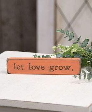 Picture of Let Love Grow Laser Cut Block