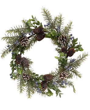 Picture of Dusty Blue Berry & Pine Wreath