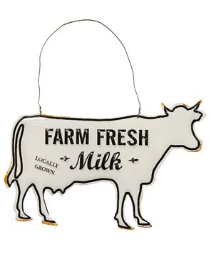 Picture of Farm Fresh Milk Enamel Ornament