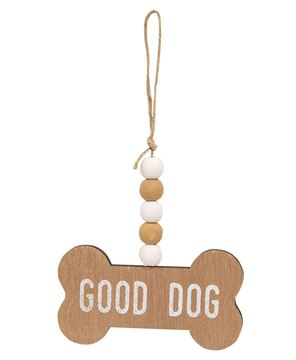 Picture of Good Dog Beaded Bone Ornament, 3 Asstd.