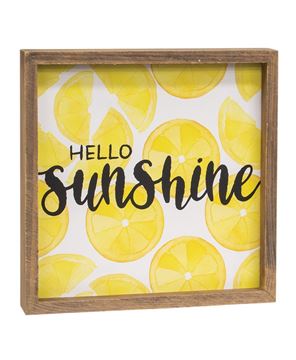 Picture of Hello Sunshine Framed Box Sign