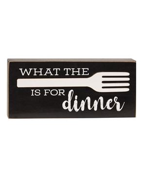 Picture of What the Fork is For Dinner Box  Sign