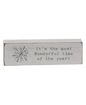 Picture of Most Wonderful Time of Year Typewriter Block