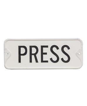 Picture of Press Farmhouse Metal Sign