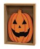 Picture of Black Cats & Witches Hats Box Sign with Jack Easel, 2/Set