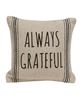 Picture of Always Grateful Striped Natural Pillow