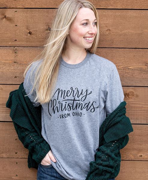 Picture of Merry Christmas from (Your State Here) T-Shirt XXL