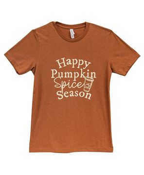 Picture of Happy Pumpkin Spice Season T-Shirt, Heather Autumn