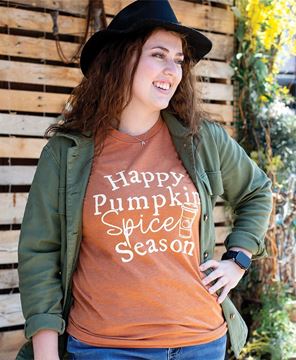 Picture of Happy Pumpkin Spice Season T-Shirt, Heather Autumn XXL