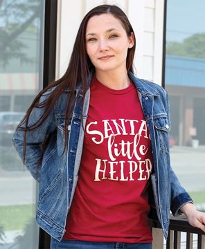 Picture of Santa's Little Helper T-Shirt, Cardinal Red