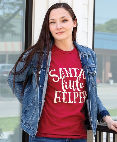 Picture of Santa's Little Helper T-Shirt, Cardinal Red XXL