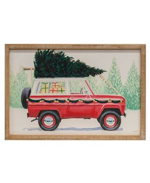 Picture of Home for the Holidays Truck Wood Sign
