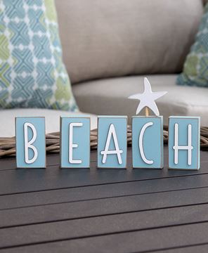 Picture of "Beach" Word Blocks, 5/Set
