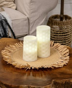 Picture of Natural Jute & Dried Grass Candle Mat, Large