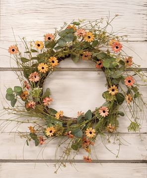 Picture of Cottage Daisy & Eucalyptus Wreath