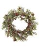 Picture of Mountain Pine Wreath w/ Red Berries, 18"