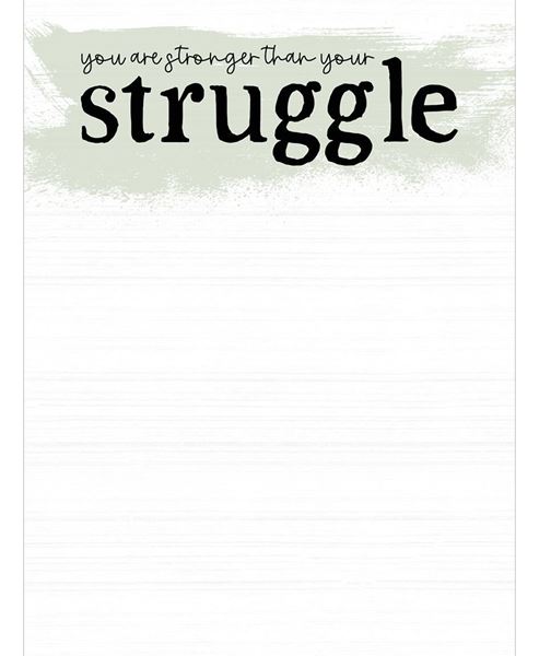 Picture of You Are Stronger Than Your Struggle Notepad