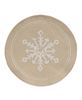 Picture of Snowflake Natural Round Mat