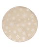 Picture of Allover Snowflake Natural Round Mat