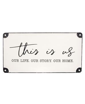 Picture of This Is Us Distressed Metal Sign