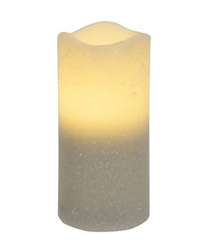 Picture of White Glitter Timer Pillar, 3"x6"