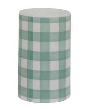 Picture of Green Gingham Timer Pillar, 3"x5"