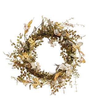Picture of Mixed Cream Fall Floral Wreath