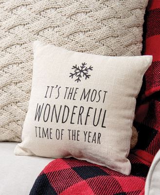 Picture of It's The Most Wonderful Time Natural Pillow